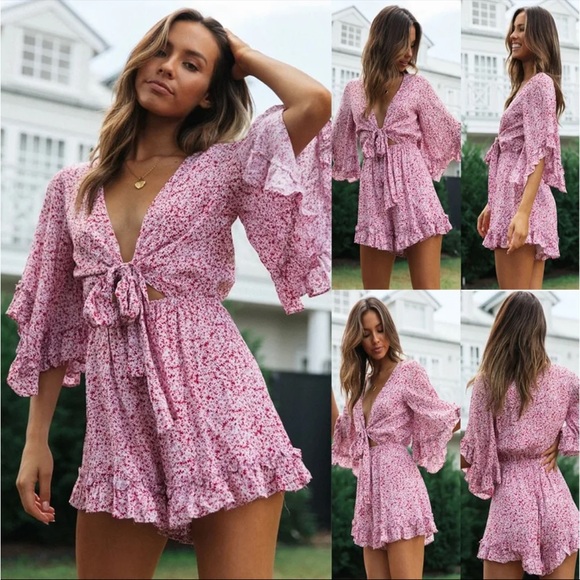 Cinderose Playsuit Romper from Mura Boutique size xs - Picture 1 of 14